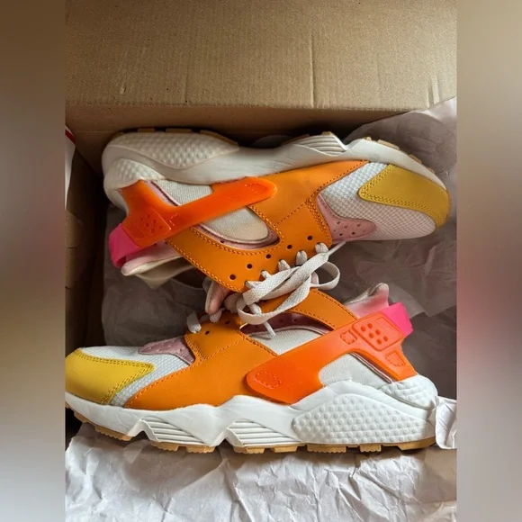 Nike | Shoes | Nike Air Sneakers With Orange And Yellow 